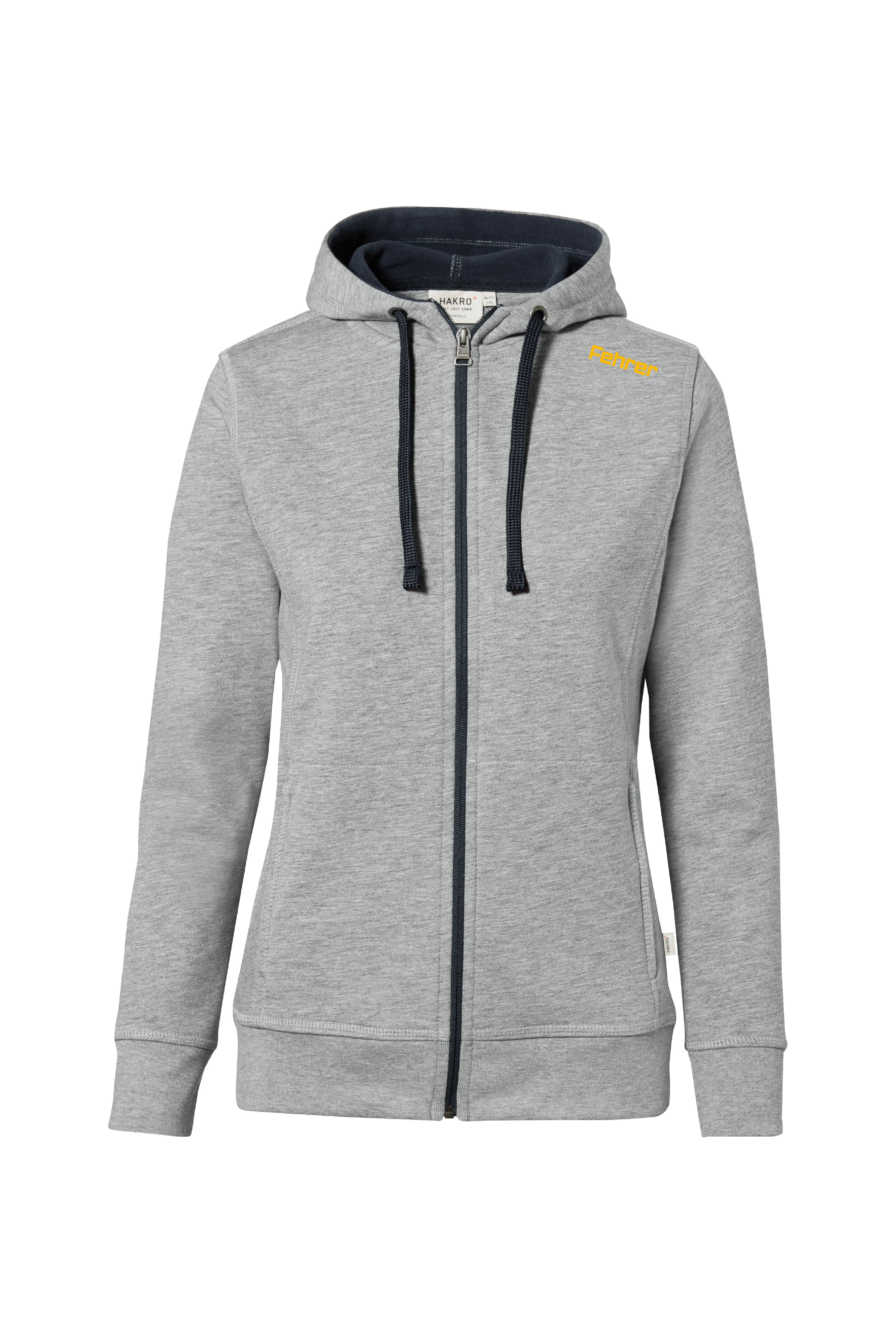 Kapuzen-Sweatjacke Damen, Langarm